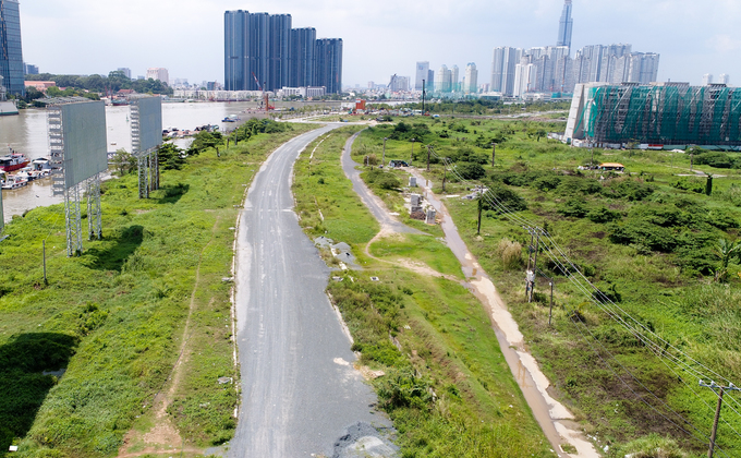 Hiện trạng bốn tuyến đường giá 12.000 tỷ đồng ở Thủ Thiêm